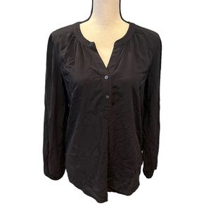 Old Navy Black Button Down Blouse